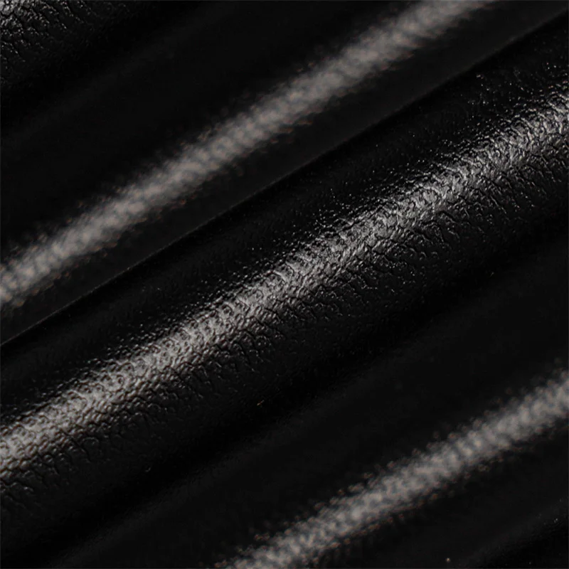 

Women Black Solid Color Party Dress Sexy Sleeveless Backless Slim Elastic Leather Package Hip Tee Skirt For Dating Party