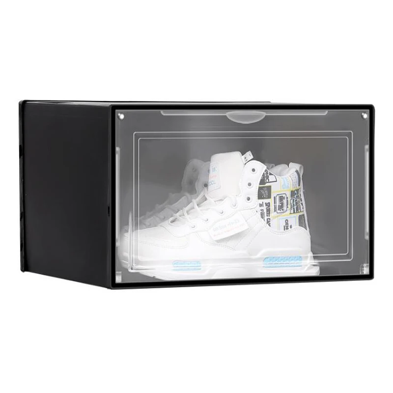 

Transparent shoe box storage shoe boxes thickened dustproof shoes organizer box can be superimposed combination shoe cabinet