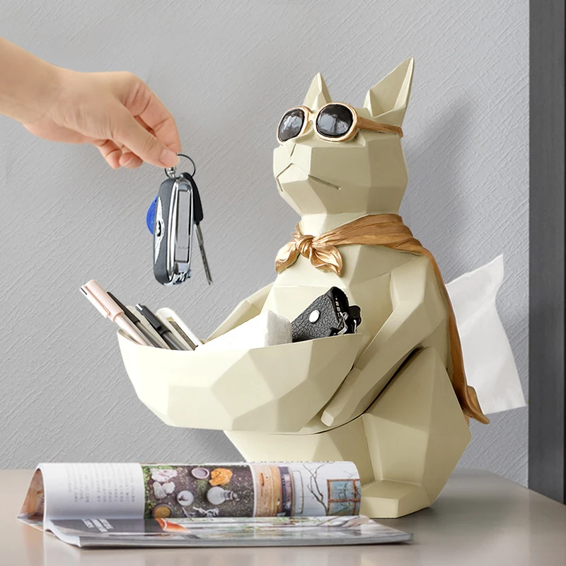 

Fortune Cat furnishings light luxury living room porch creative storage furnishings housewarming gifts opening gifts