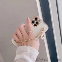 plating metal 3d pearl bowknot chain soft case for iphone 12 pro max mini 11 pro max x xs xr 6 6s 7 8 plus se 2020 phone cover