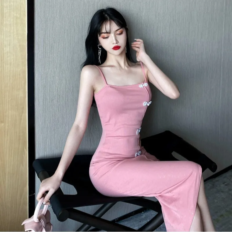Женское платье-карандаш без рукавов привлекательные платья с квадратным вырезом