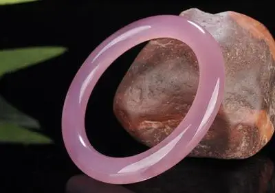 

Natural Agate Chalcedony Love Light Purple 54-62mm Bracelet Elegant Princess Jewelry Gift for Mom and Girlfriend