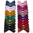 2 шт., бархатные заколки для волос с бантом для девочек