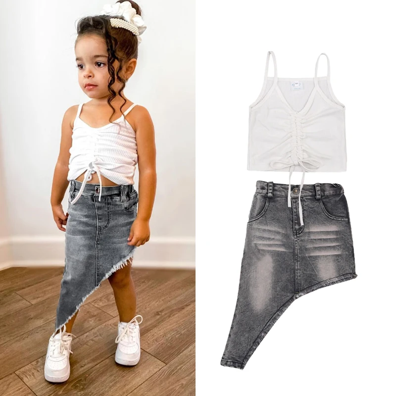 От 1 до 6 лет модная одежда для мальчиков и девочек летние Комплекты одежды без