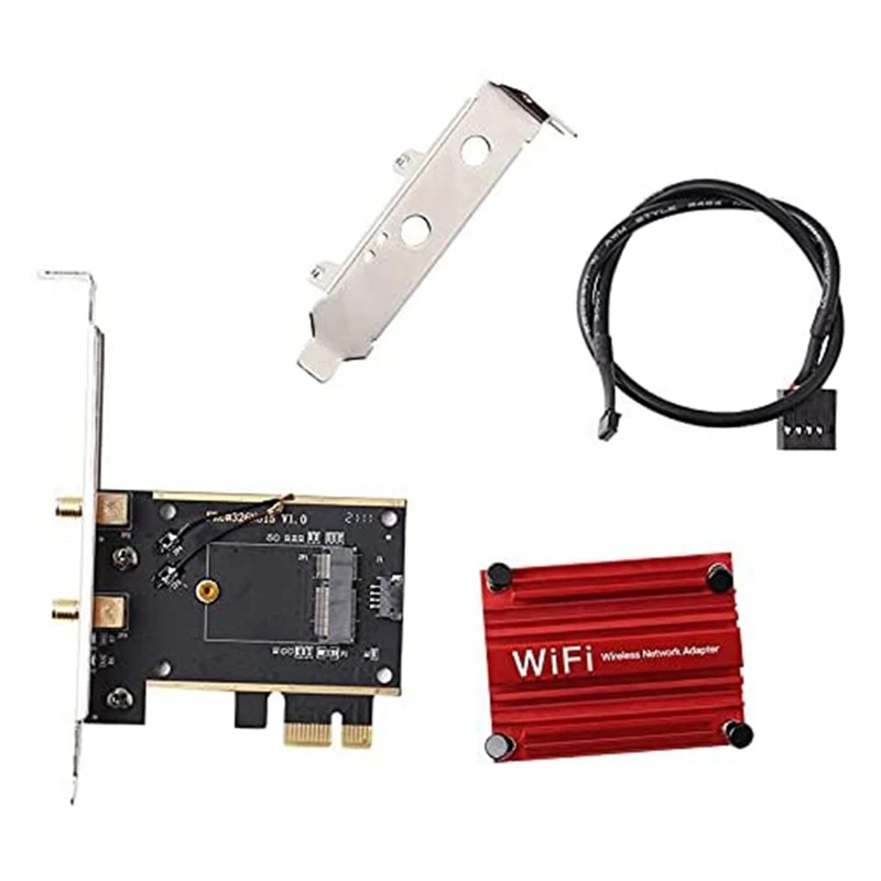 

Беспроводной M.2 NGFF WiFi Карта BT к настольному ПК PCI-E сетевой адаптер конвертер для 3160NGW AX200NGW AX210NGW