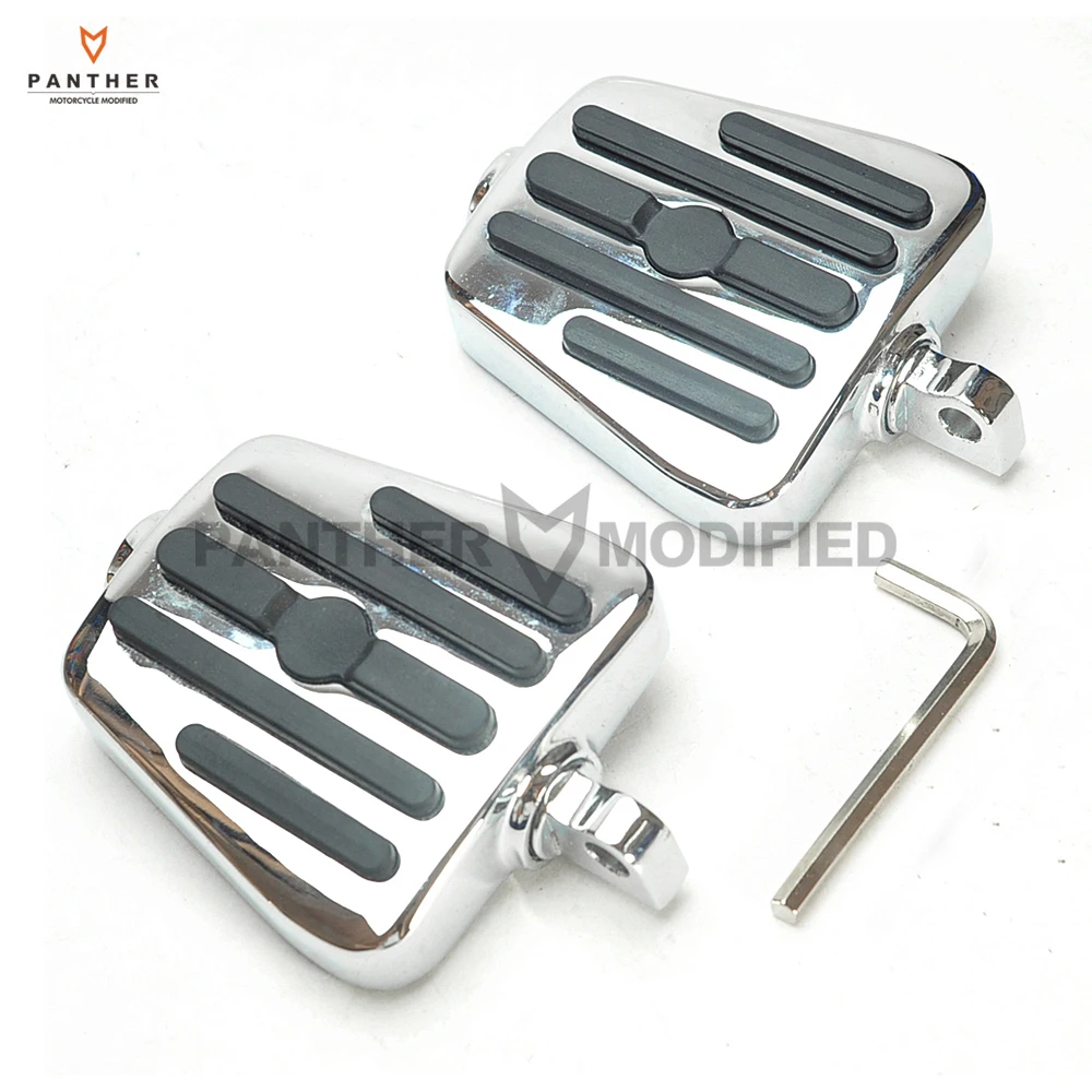 2 шт. хромированная подставка для ног поддерживающая подножки мотоцикла чехол