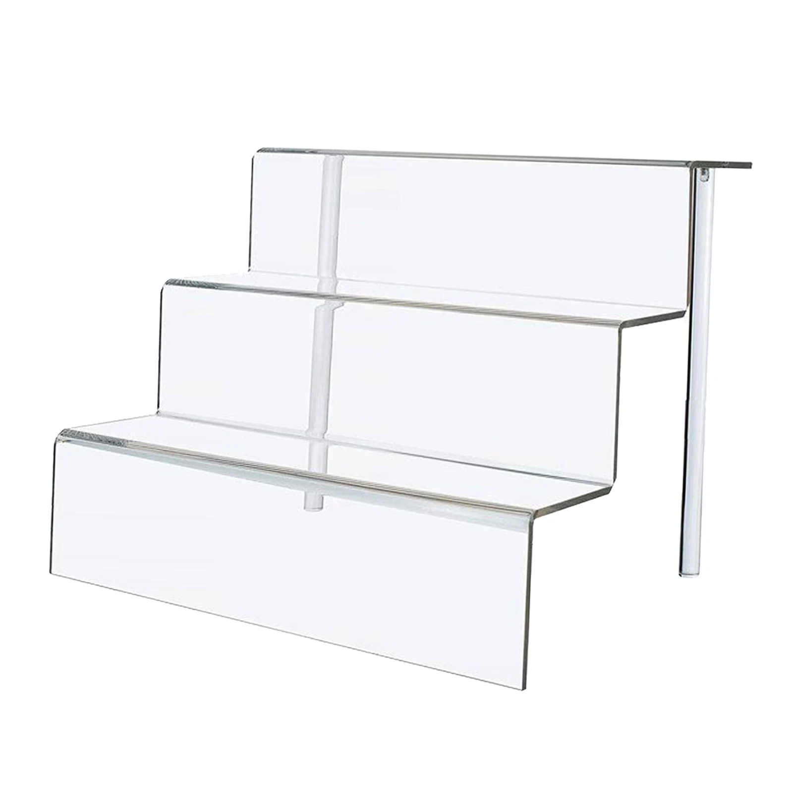 

Acrylic Multi Layer Display Riser Stand with Wood Panel for Po-p Display, Transparent, Looks Very Neat, Durable and Stable