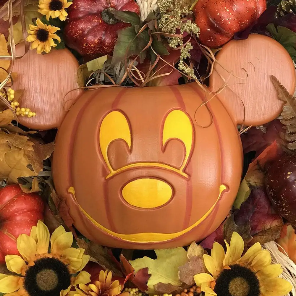 

35 см осенний венок, домашний декор, Хэллоуин, косплей, искусственная входная дверь, тыква, подсолнечник, клен, урожай, праздничное украшение, ...