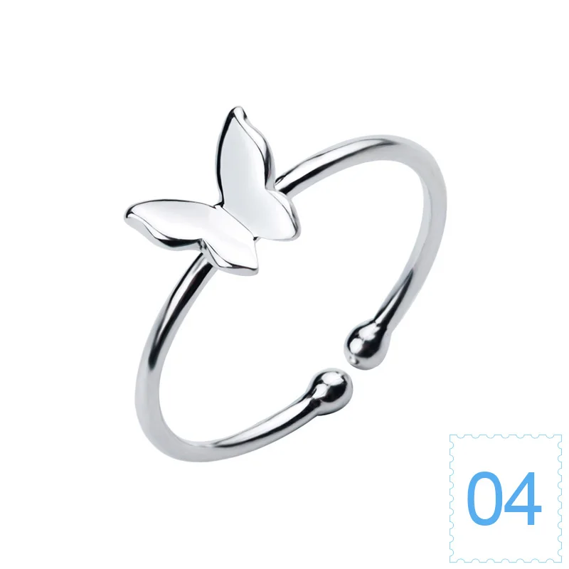 Silver 4 ElfoPlataSi,, Настоящее серебро 925 пробы, модное кольцо Бесконечность 8, коктейльное кольцо, размер 5, 6, 7, для девочек, Детский Рождественский подарок XY654 - Цвет основного камня: Silver 4