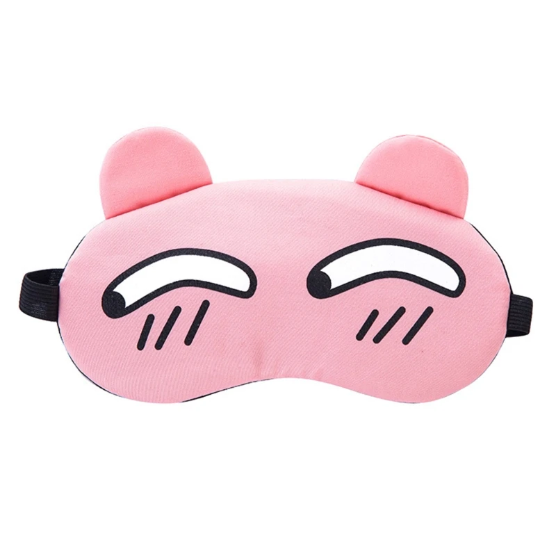 Фото Охлаждающая гелевая маска для глаз, мультяшная маска для сна Eyemask с мягкой подложкой для снятия стресса от головной боли, отечности, мигрени №5