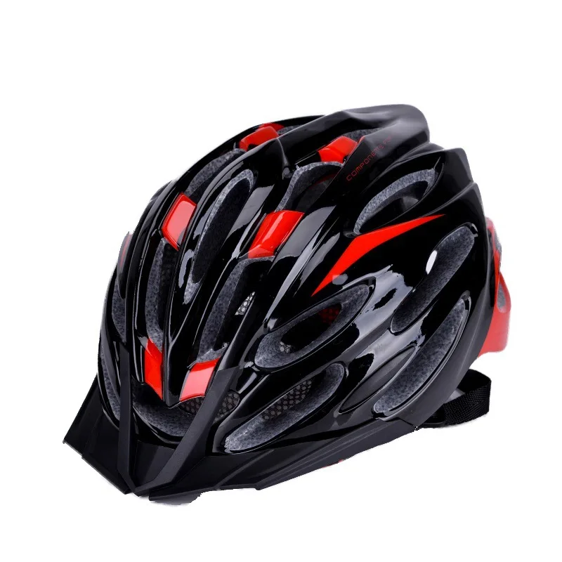 

Mountain Bike Cycling Helmet highway men's and women's protective hat with brim insect proof net helmet