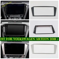 dashboard gps navigation glass multimedia display screen decoration frame cover trim fit for volkswagen arteon 2018 2019 2020