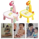 Детский светодиодный проектор, художественный стол для рисования, игрушки, детская доска для рисования, художественные изделия, Обучающие инструменты для рисования, игрушка для девочек