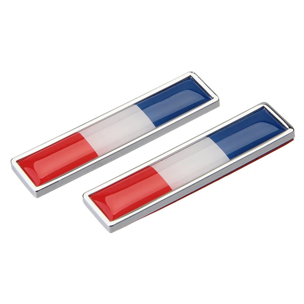 Логотип с французским флагом автомобильная декоративная наклейка на боковую