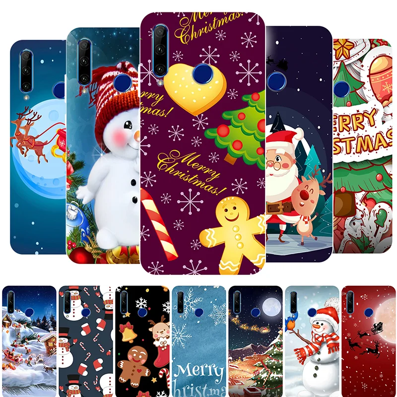 

Phone Case For Huawei Honor 30i Case Christmas Cute Silicone Cover for Honor 30i LRA-LX1 Soft Cases Honor30i Russia 30 i Bumper