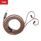 16-жильный посеребренный Hi-Fi кабель TRN T2, обновленный штекер 3,52,5 мм, разъем MMCX2Pin для TRN V80, V10, V30, A10, C10, C16, ASX, QUEEN P1