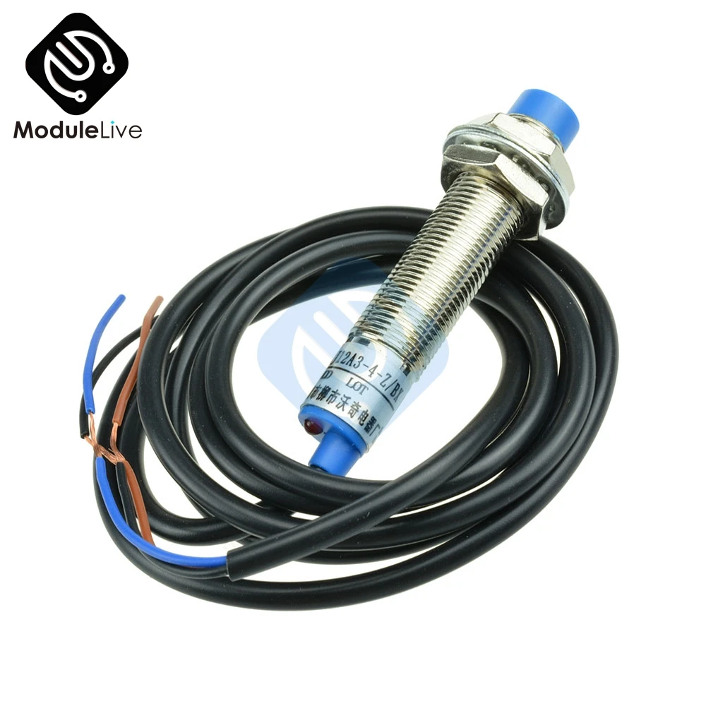 LJ12A3-4-Z/BX LJ12A3-4-Z LJ12A3 Индуктивный бесконтактный выключатель Три Провода силовые Транзисторы NPN Кнопка нормально разомкнутый с источником питания от постоянного тока, 6 V-36 V 4 мм