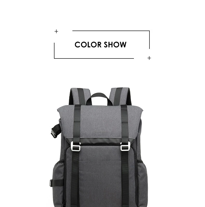 Рюкзак для путешествий для камеры BAGSMART, сумка для фотосъемки SLR/DSLR камеры s& 1" ноутбука с водонепроницаемым дождевиком и держателем штатива