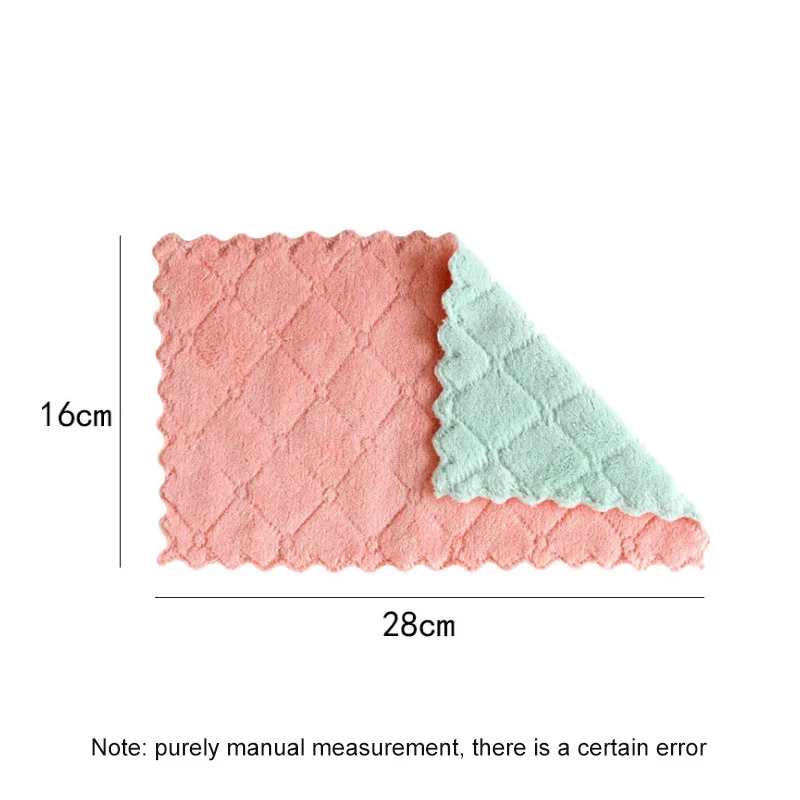 2/3 шт. абсорбент толще губки тряпка из микрофибры Кухня Блюдо тканью Посуда