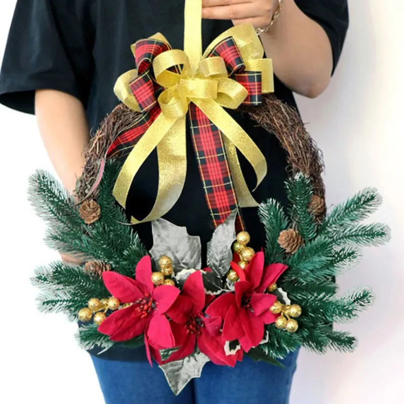 

Рождественские сосновые иглы, украшения, искусственные рождественские сосновые иглы, подвесное украшение «сделай сам», Рождественское укр...