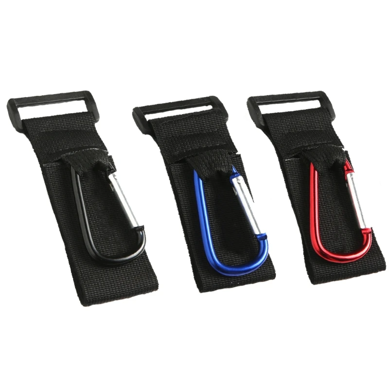 

Convenient Baby Stroller External Hook Aluminum Alloy D Ring Hook Handlebar Helmet Hook Easy to Install