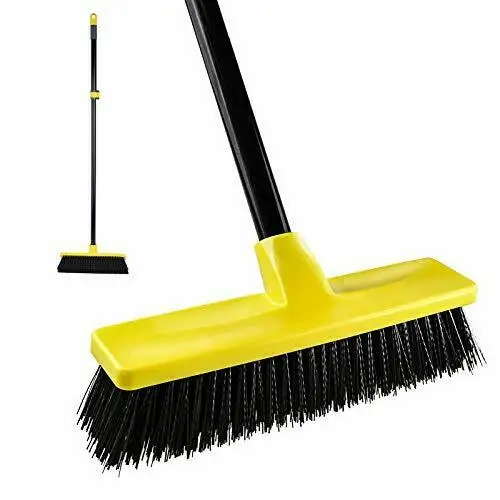 

Push Broom Outdoor Indoor Concrete Broom[2021 Upgrade] Telescopic Extension