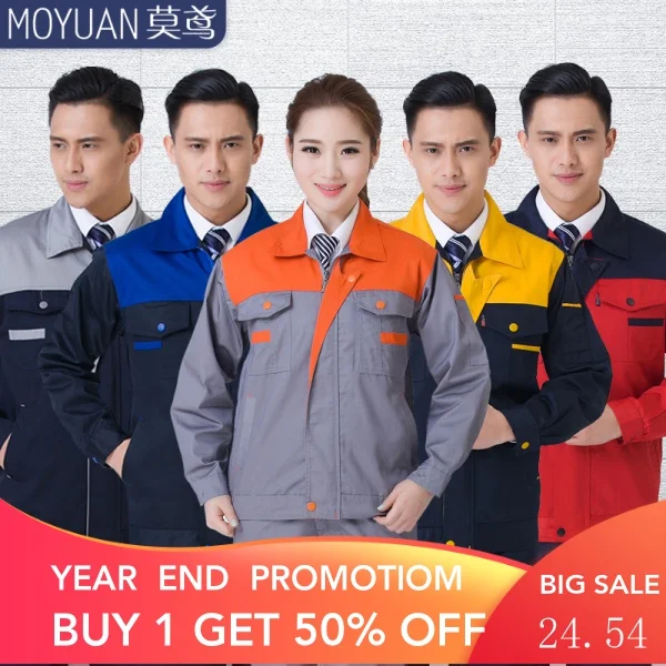 

Костюм-комбинезон мужской с длинными рукавами для ремонта автомобиля