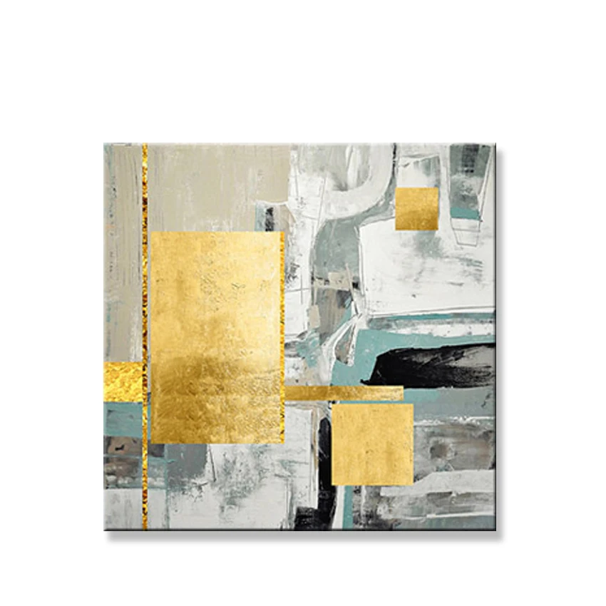

Handmade abstract art oil painting gold landscape home decoration accessories modern wall picture for living room bedroom