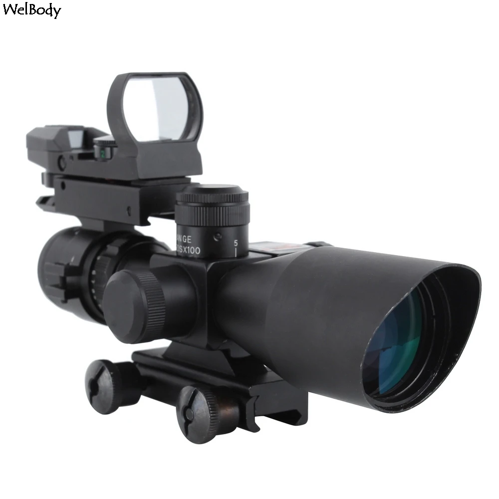 2 5-10X40 прицел и HD101 красный зеленый мил-точечный для пневматического ружья