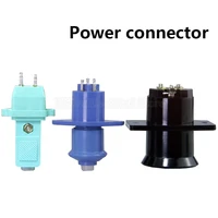 2pcs cz 200 cz 300 ctd3 czd 3 2pin 3pin power connector plug socket docking bakelite with ears circle green blue black