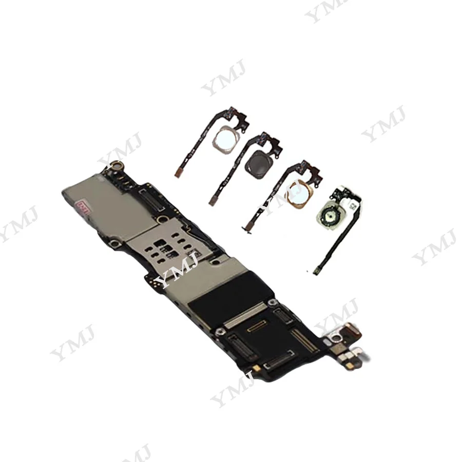 С/без Touch ID для iphone SE материнская плата оригинальная разблокированная 5SE с