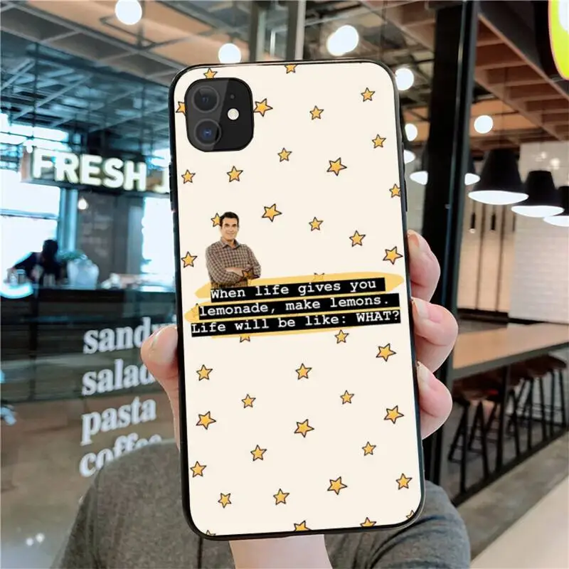 

NBDRUICAI American TV Modern Family Phone Case Cover for iPhone 11 pro XS MAX 8 7 6 6S Plus X 5S SE 2020 XR case