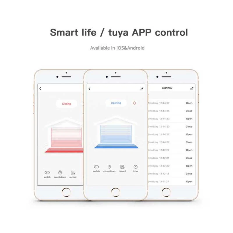 Wi-Fi умный контроллер двери гаража Smart Life APP удаленный Открытый близкий монитор совместим с Alexa Echo Google Home без ступицы не требуется