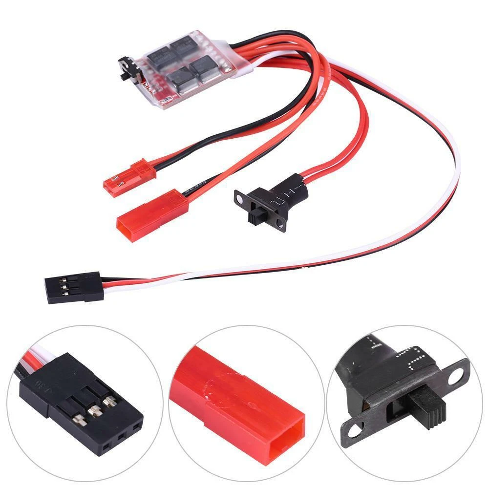 

RC ESC 20A Brushed Motor Speed Controller With/Brake For RC Car Boat Tank