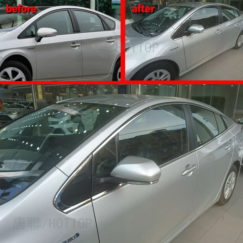 Полная отделка окна декоративные полосы для TOYOTA PRIUS 2016 2017 автомобильные