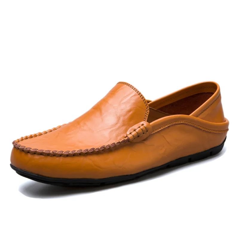 Мужские лоферы; кожаная мужская повседневная обувь; zapatos de hombre mocasines; слипоны; цвет белый, черный; сезон весна-осень; buty meskie; большие размеры 46, 47