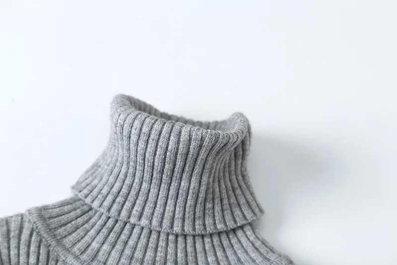 New Girls Sweaters Ribbed Children Sweaters 1-6Years Winter Sweater