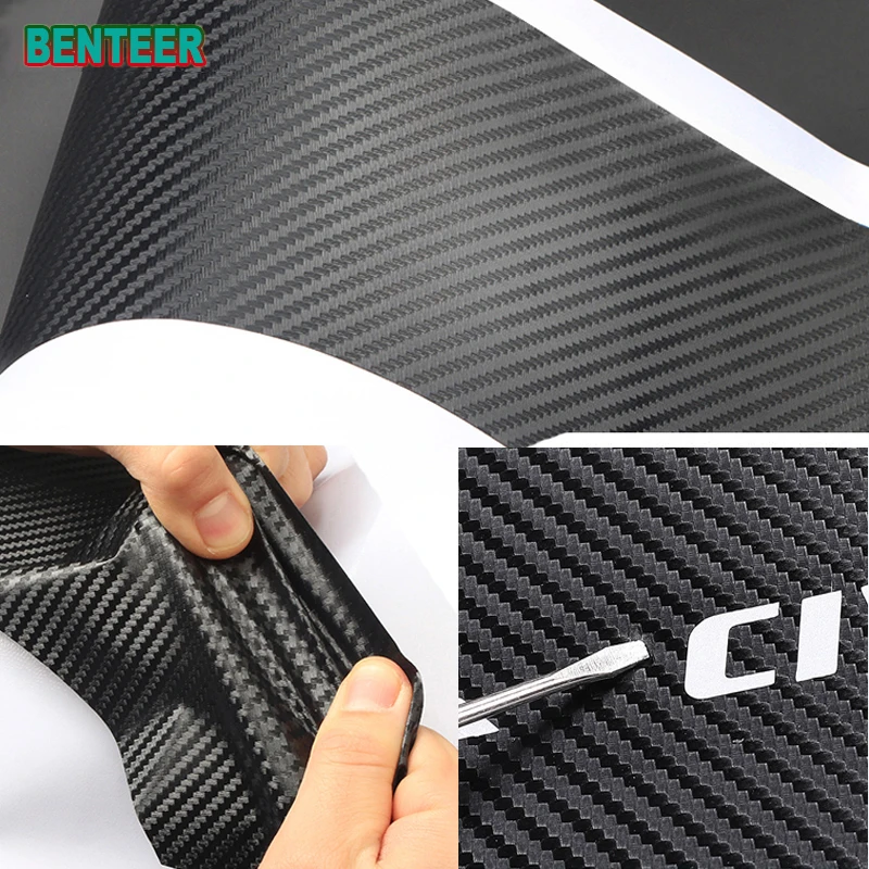 

4pcs/lot NEW Carbon Fiber Car Door Sills Protector Stickers For Kia Venga