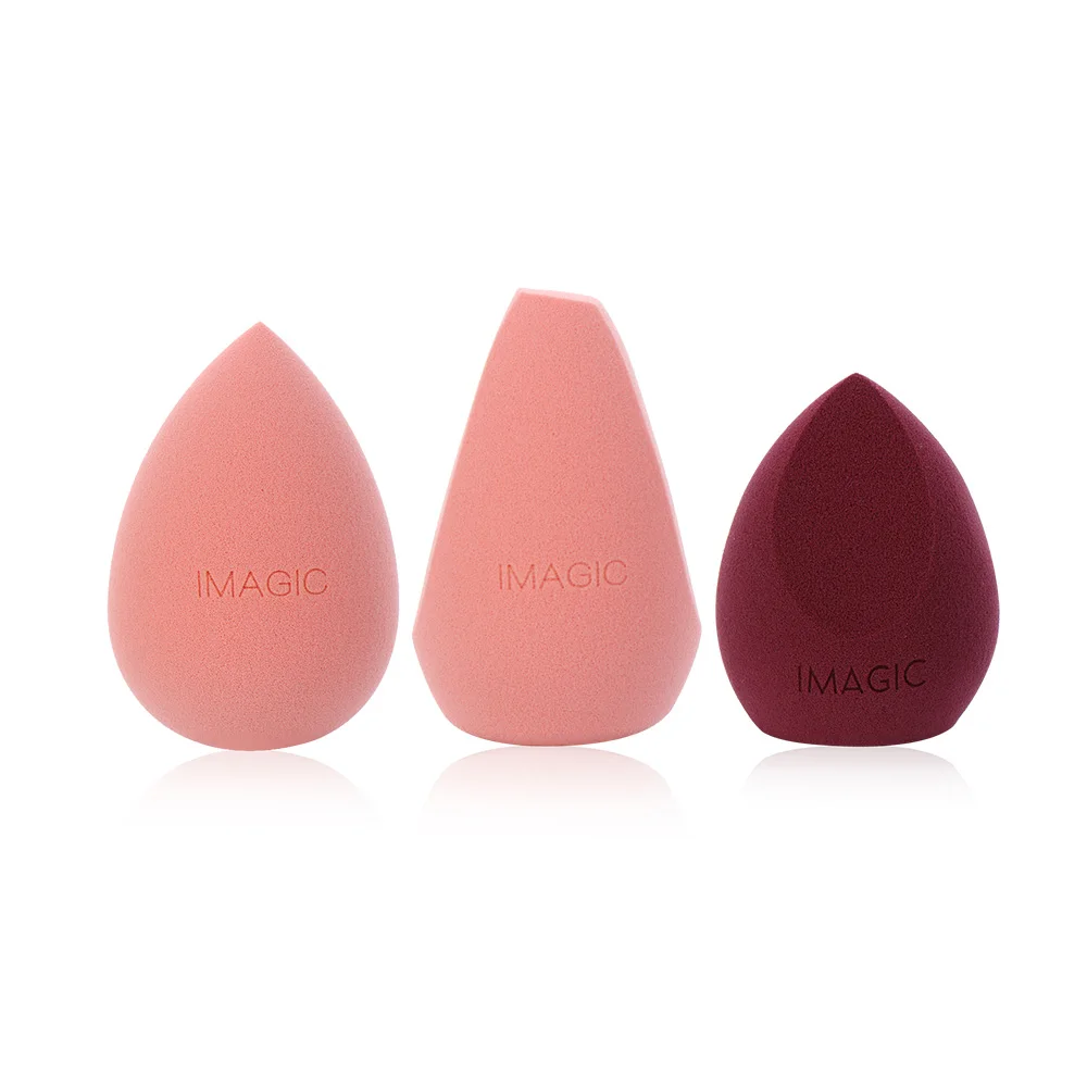 3 Pcs Set B 1/3 шт., модный спонж для пудры в форме эллипса, мягкий макияж, косметический Гладкий тональный крем, тональный крем, женские косметические инструменты для макияжа - Цвет: 3 Pcs Set B