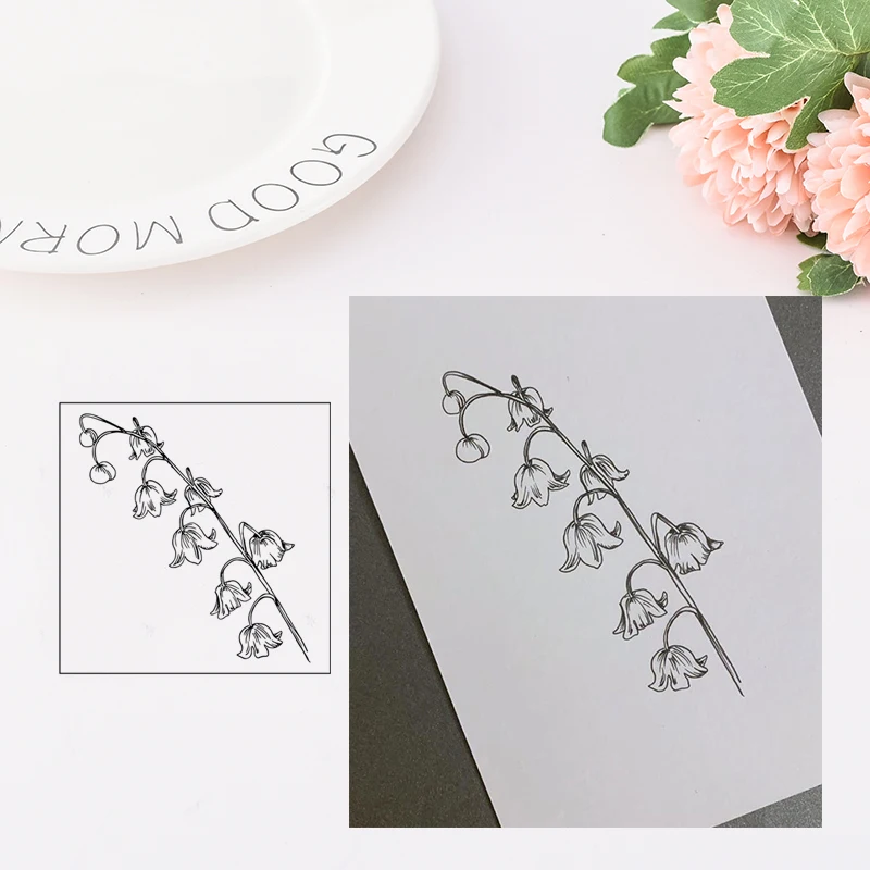 

Clear Stamps Leaf Flower Transparent Rubber Stamps Silicone Scrapbooking for Card Making Photo Album Craft Decor New Stamp 2019