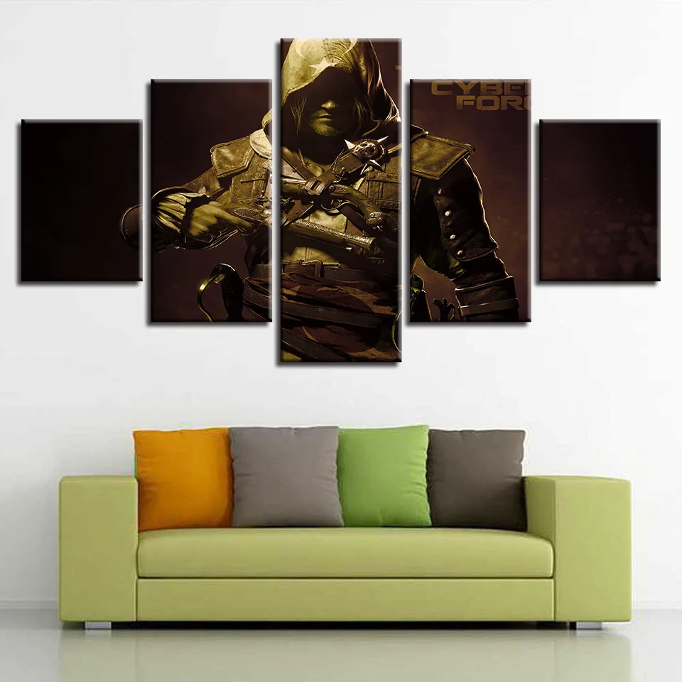 Картины на холсте Assassins Creed Connor несколько войн стены искусства рамки дома 36 Декор 5