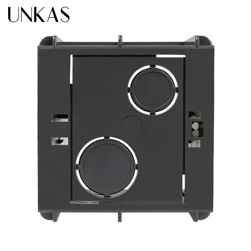 UNKAS черная проводка задняя коробка Высокая прочность Монтажная внутренняя