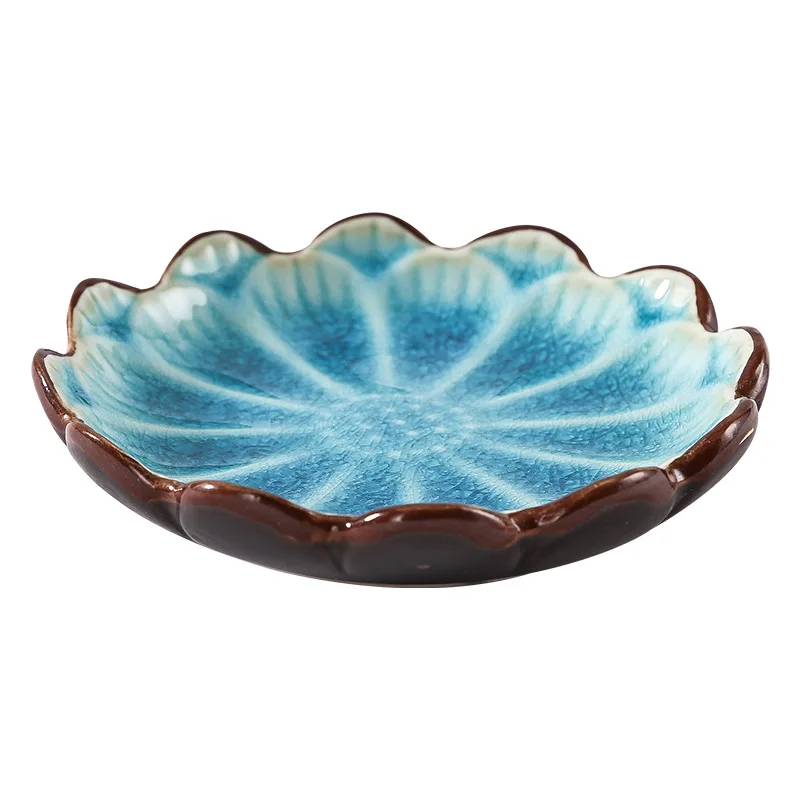 

Creative ceramic dish flower seasoning soy sauce vinegar tomato sauce ornaments essential oil for household tableware