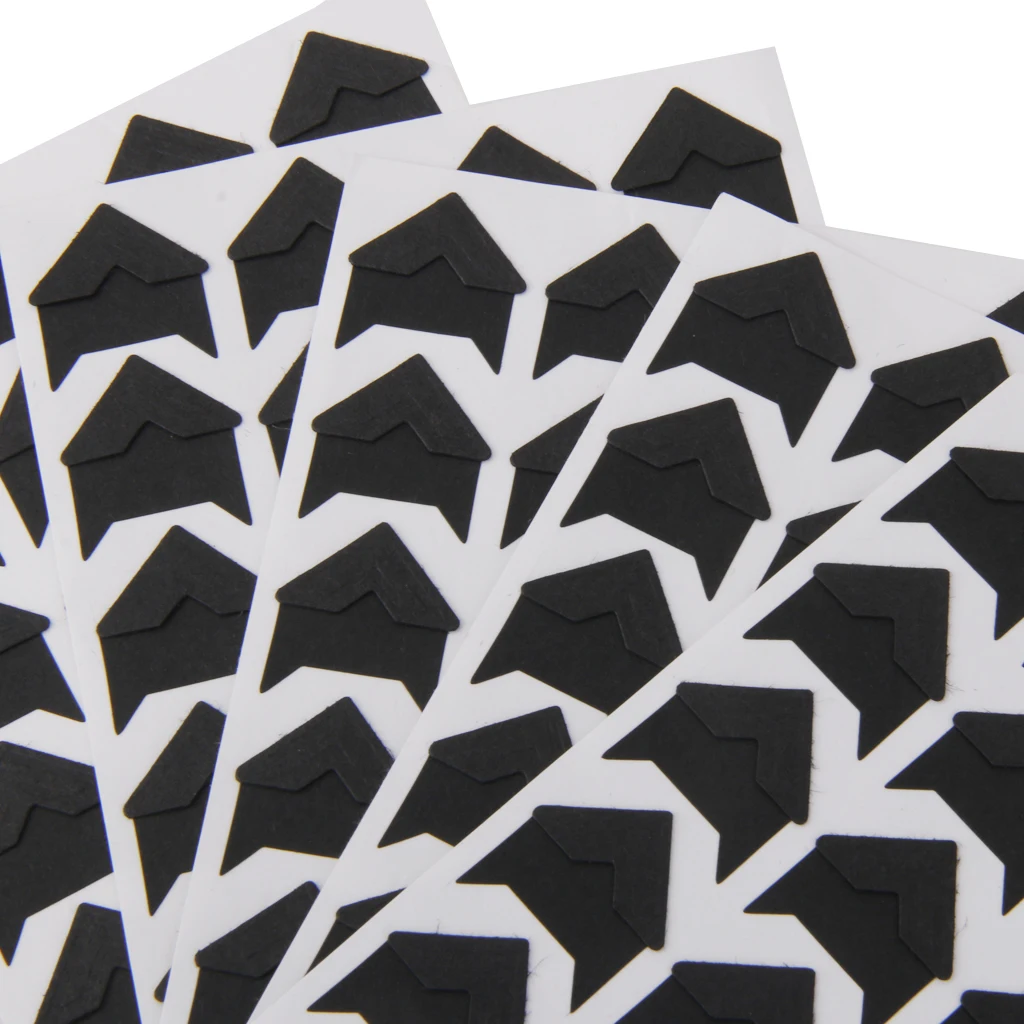 

120 Count Self-Adhesive Photo Corners for Scrapbooks Memory Books (Black)