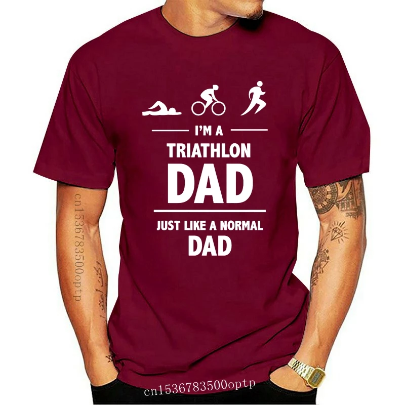 

Модная повседневная мужская футболка 2020, я триатлон, папа-триатлер, День отца, забавная идея подарка, Мужская футболка