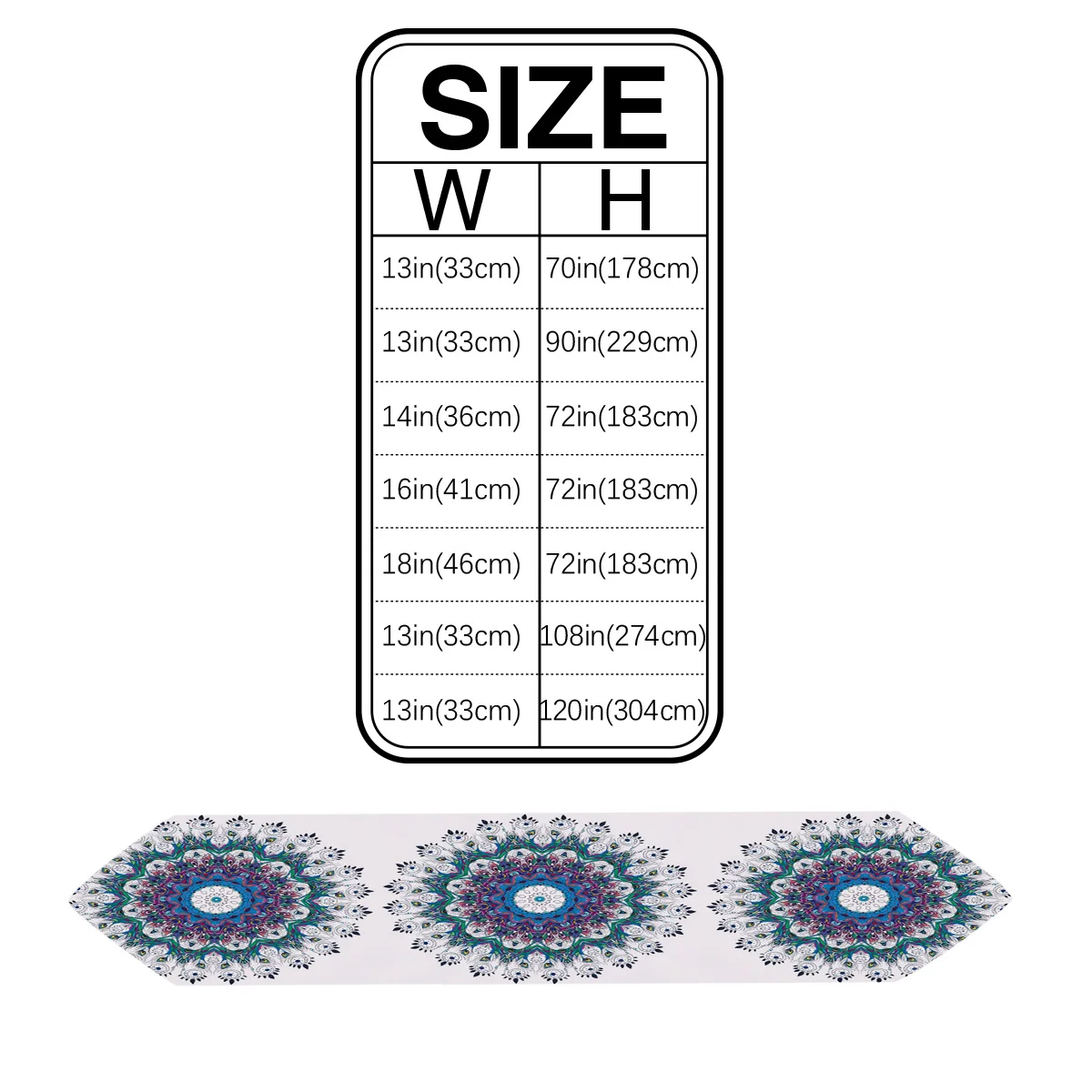 Перо Павлин Мандала фиолетовая настольная дорожка свадебное украшение для стола