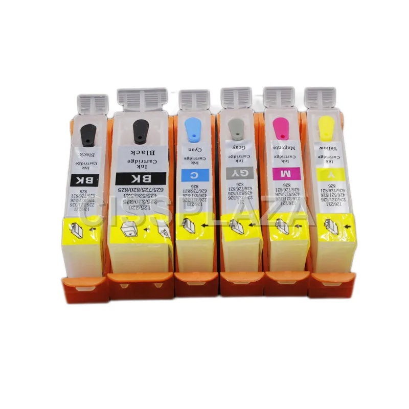 CISSPLAZA 6 шт. PGI425 CLI426 многоразовый картридж для чернил MG6240 MG8240 MG6140 MG8140 с чипом ARC pgi 425