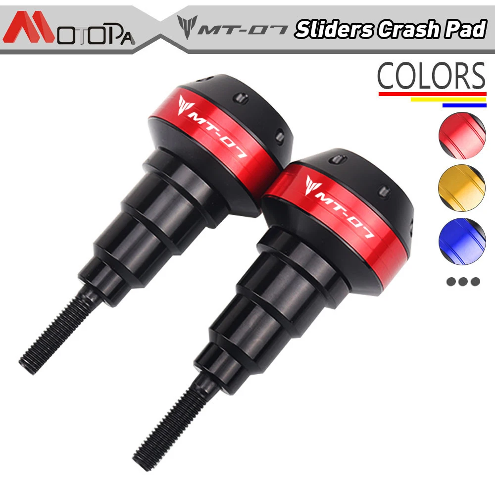 

Motorcycle CNC Frame Sliders Crash Pad Falling Protector Guard For Yamaha MT07 MT 07 2015-2020 engine protection Sliders cover