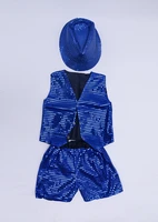 sequin waistcoat jazz hat panty party costume unisex choir stage jacket vestfestival dancewear performance jazz tops