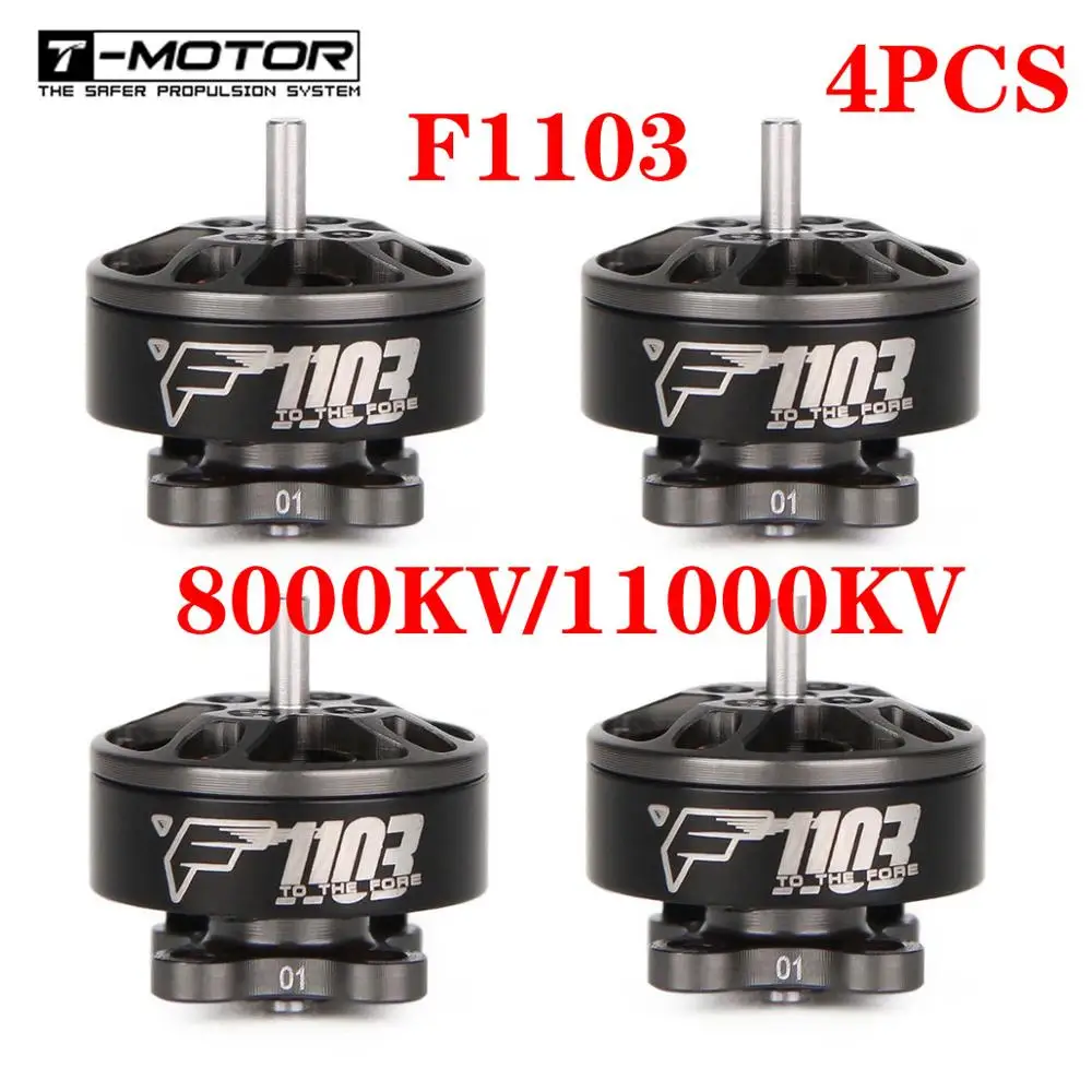 4pcs T-Motor F1103 11000KV/8000KV Brushless Motor FPV Motor 2-3S For Cinewhoop RC Drone FPV Racing BetaFPV